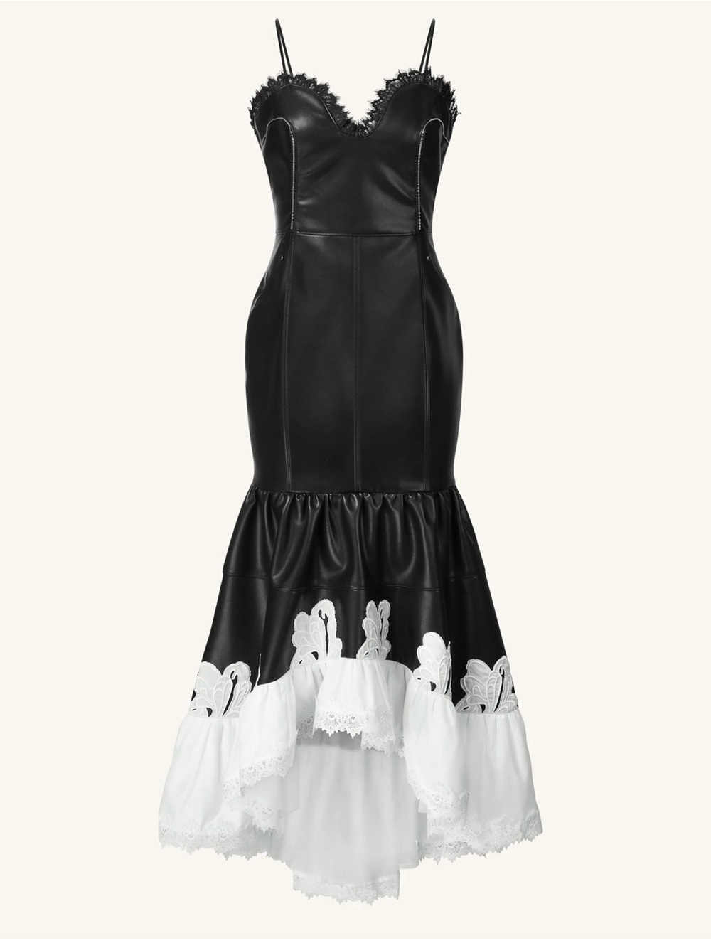 JW PEI Black Faux Leather dress